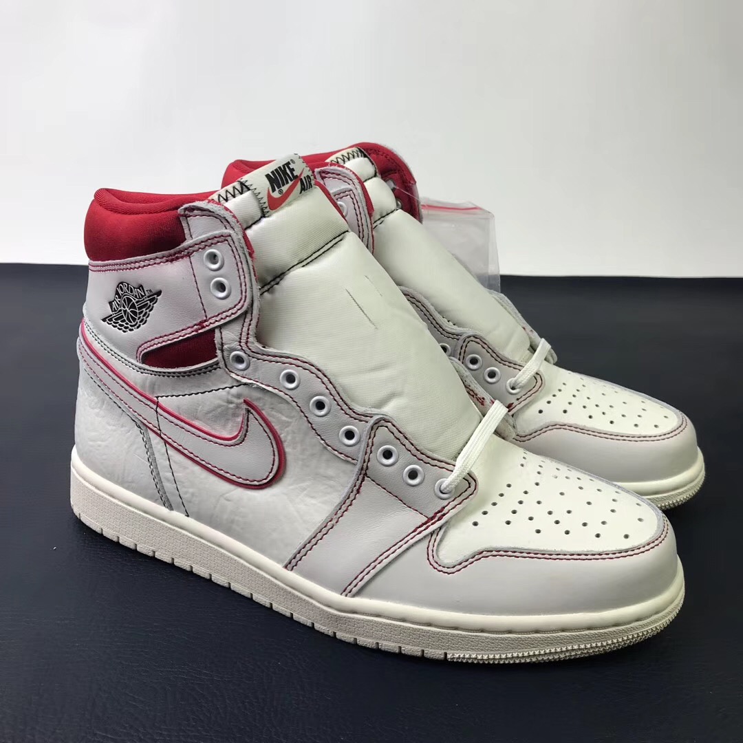 Jordan 1 Retro High Phantom Gym Red - Click Image to Close