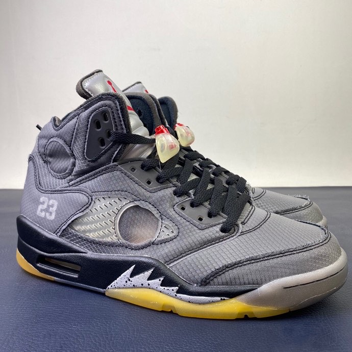 Jordan 5 Retro Off-White Black - Click Image to Close