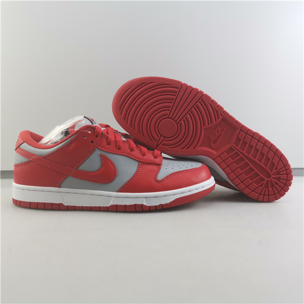 Nike Dunk Low Retro Medium Grey Varsity Red UNLV (2021) - Click Image to Close