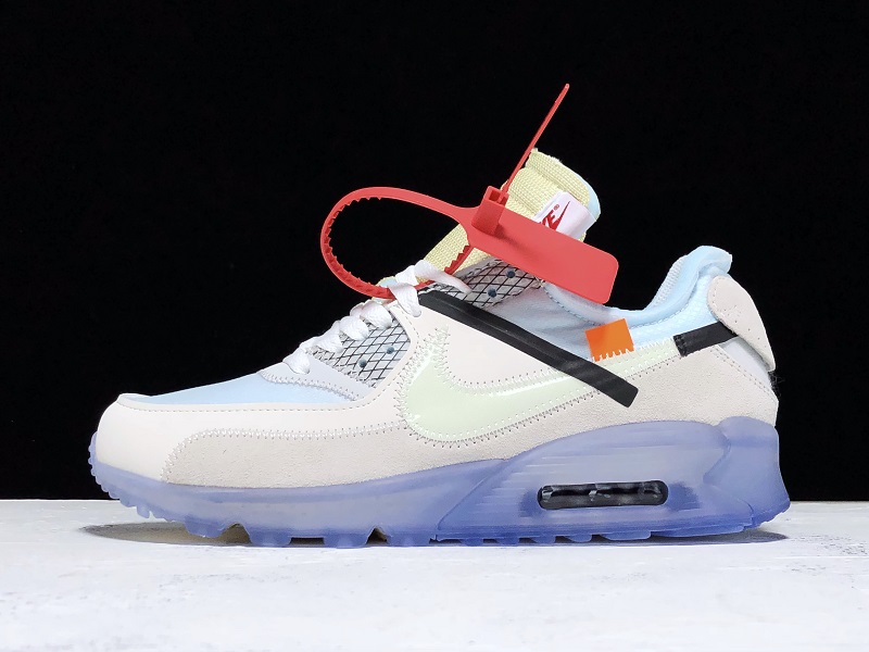 Latest Air Max 90 OFF-WHITE Bue