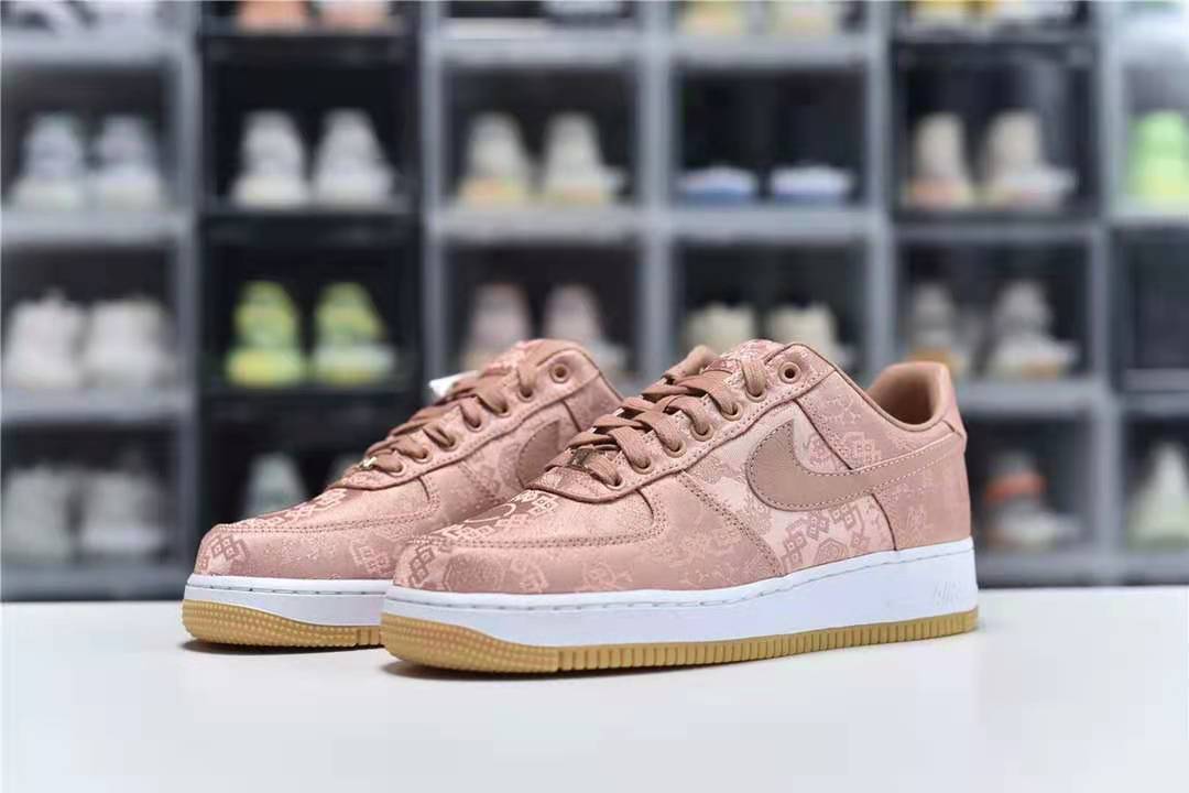 Nike Air Force 1 Low CLOT Pink Silk - Click Image to Close