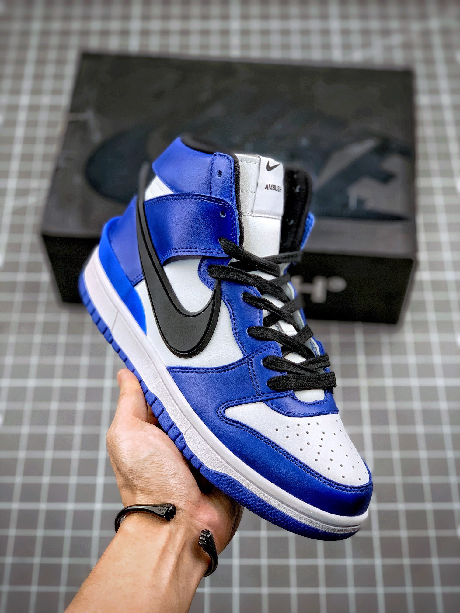 Nike Dunk High Ambush Blue White - Click Image to Close