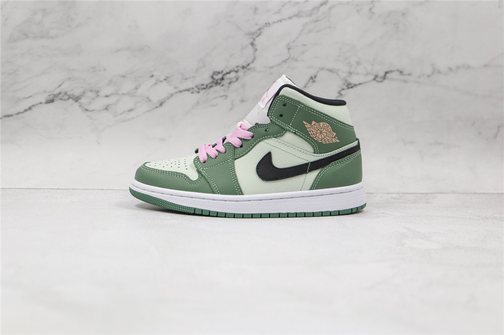 Jordan 1 Mid Dutch Green - Click Image to Close