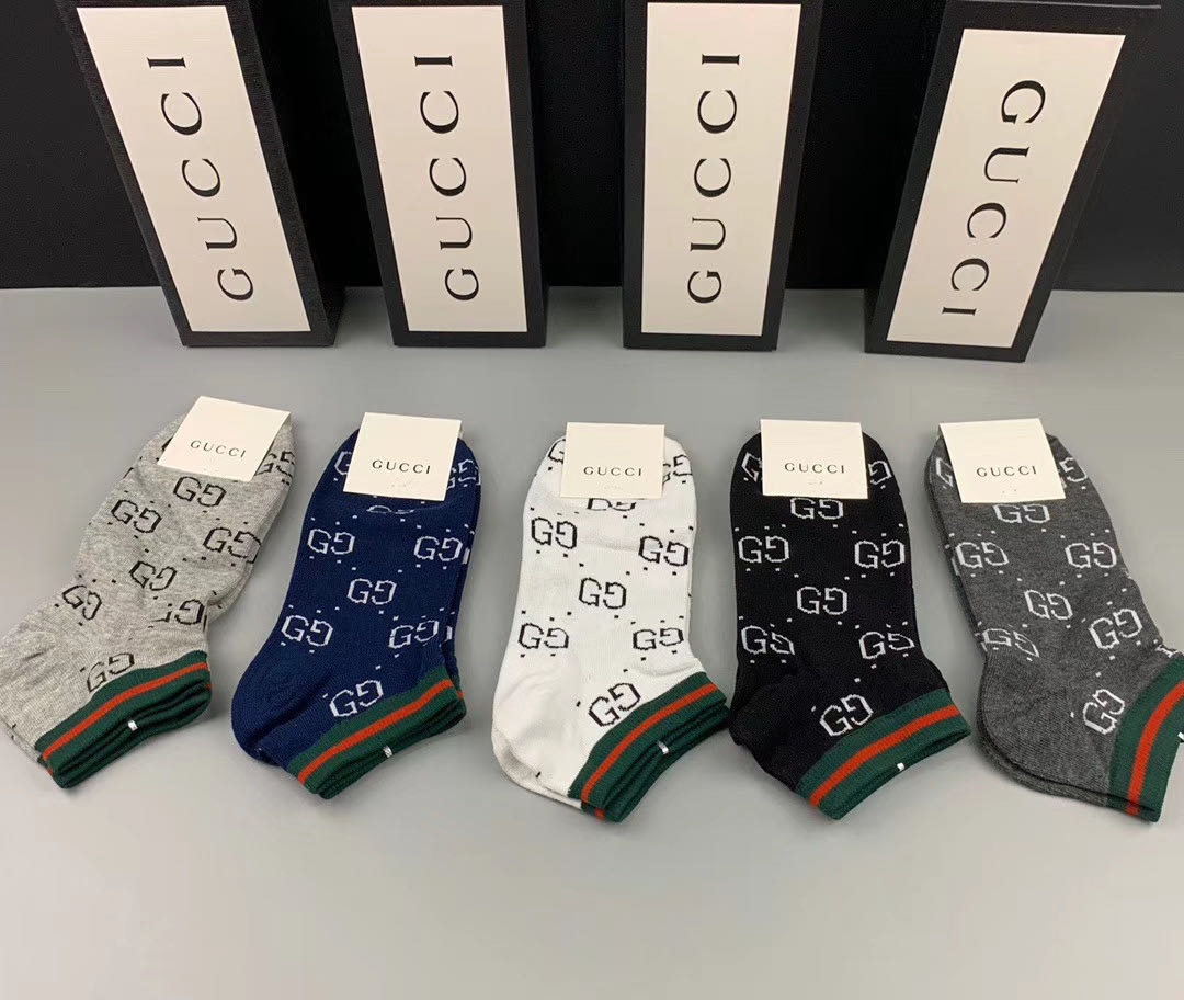 Short Socks 5 pairs per box Colors