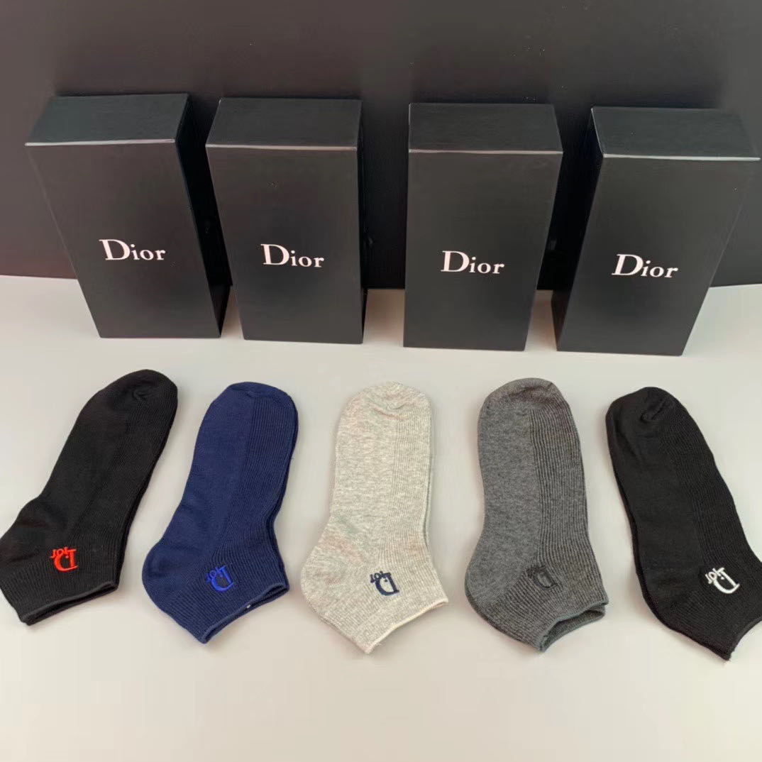 Short Socks 5 pairs per box Colors
