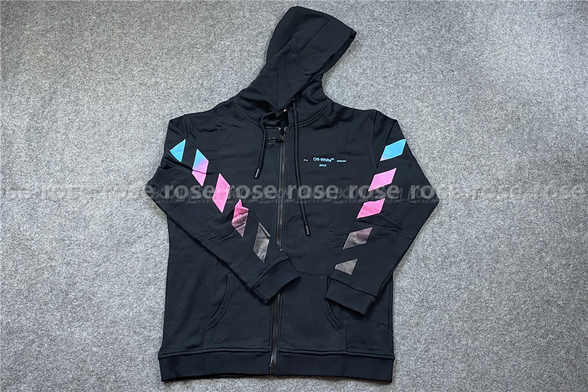 Off white Hoodie black - Click Image to Close