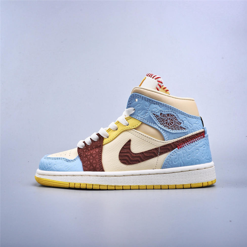 Jordan 1 Mid SE Fearless Maison Chateau Rouge [2021082803] - $125.00 ...