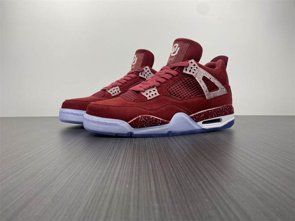 Jordan 4 Retro Oklahoma Sooners PE - Click Image to Close