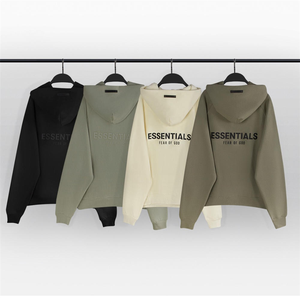FOG essentials 21ss offset print long sleeve hoodie
