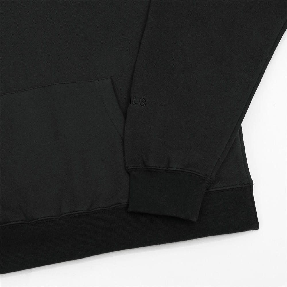 FOG essentials offset print long sleeve hoodie black [2021101402] - $97 ...