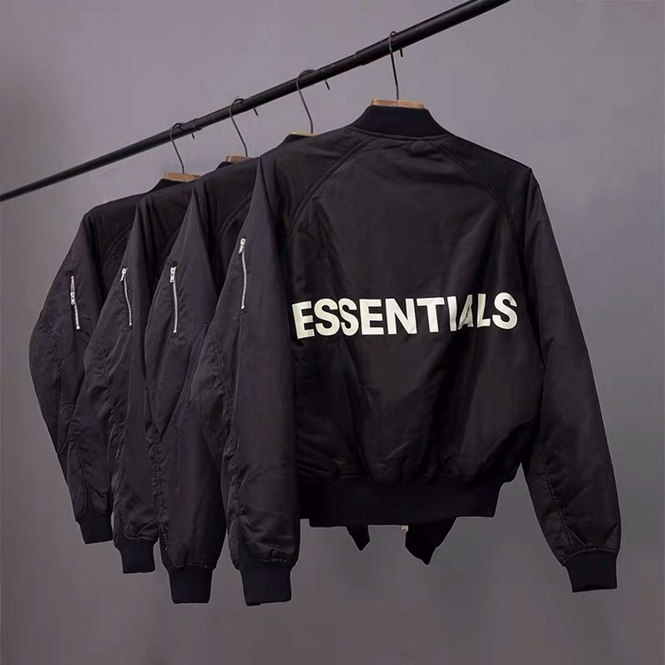 FOG essentials flying air force ma1 jacket coat black
