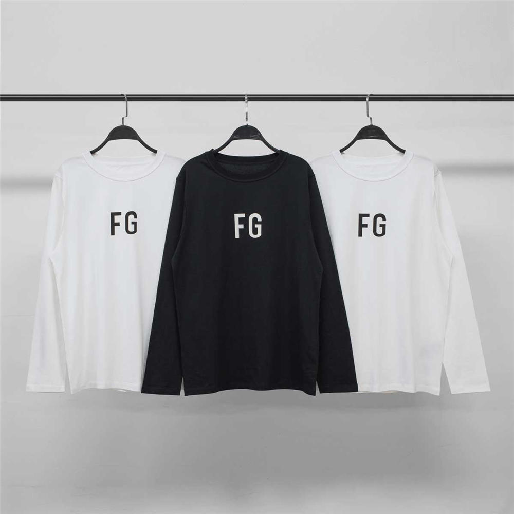 FOG fg letters long sleeve t-shirt white/black black
