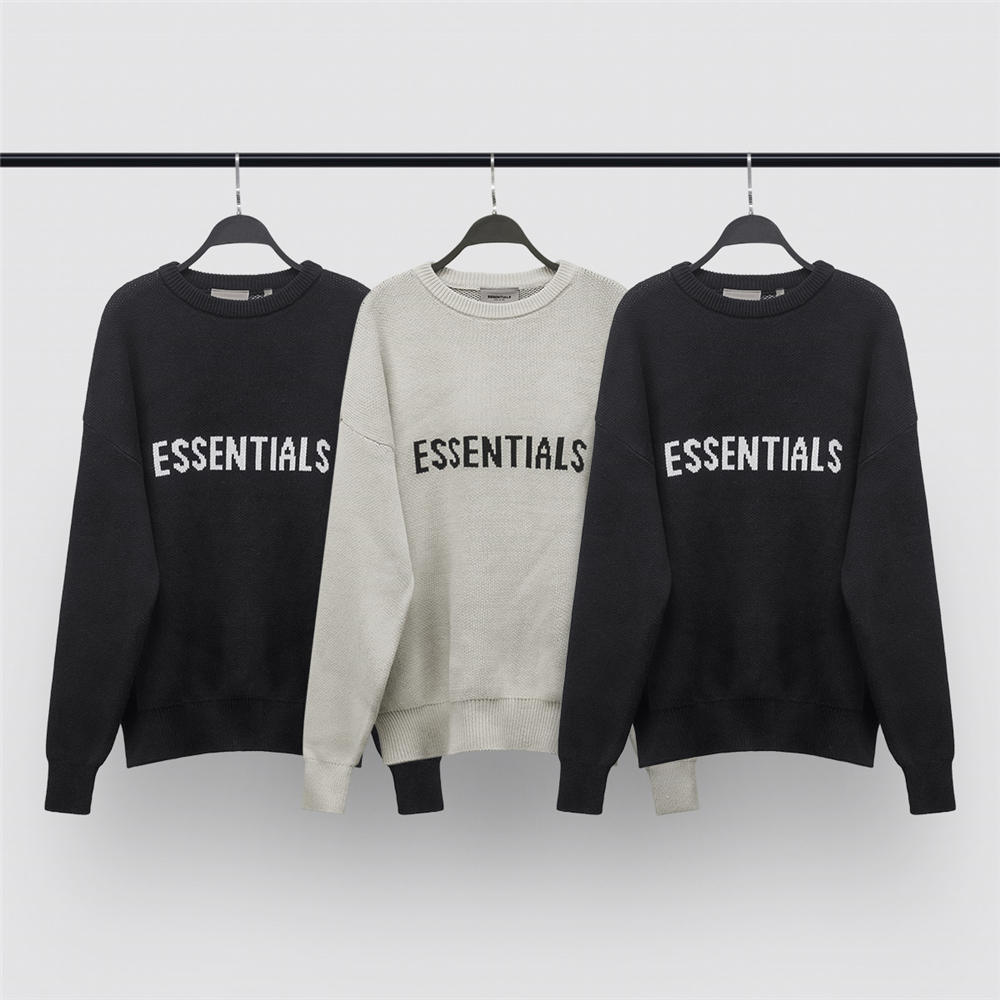 FOG essentials new color scheme knit sweater black/grey