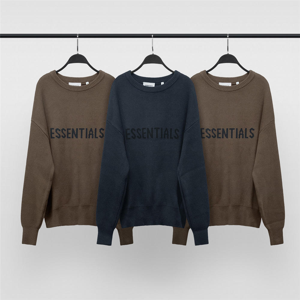 FOG essentials new color scheme knit sweater dark brown/dark blue