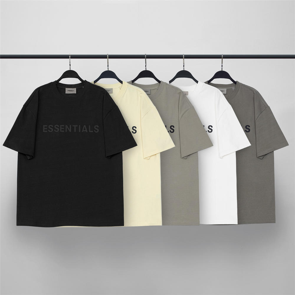 FOG essentials offset print t-shirt black/ cream/grey/white/dark grey - Click Image to Close