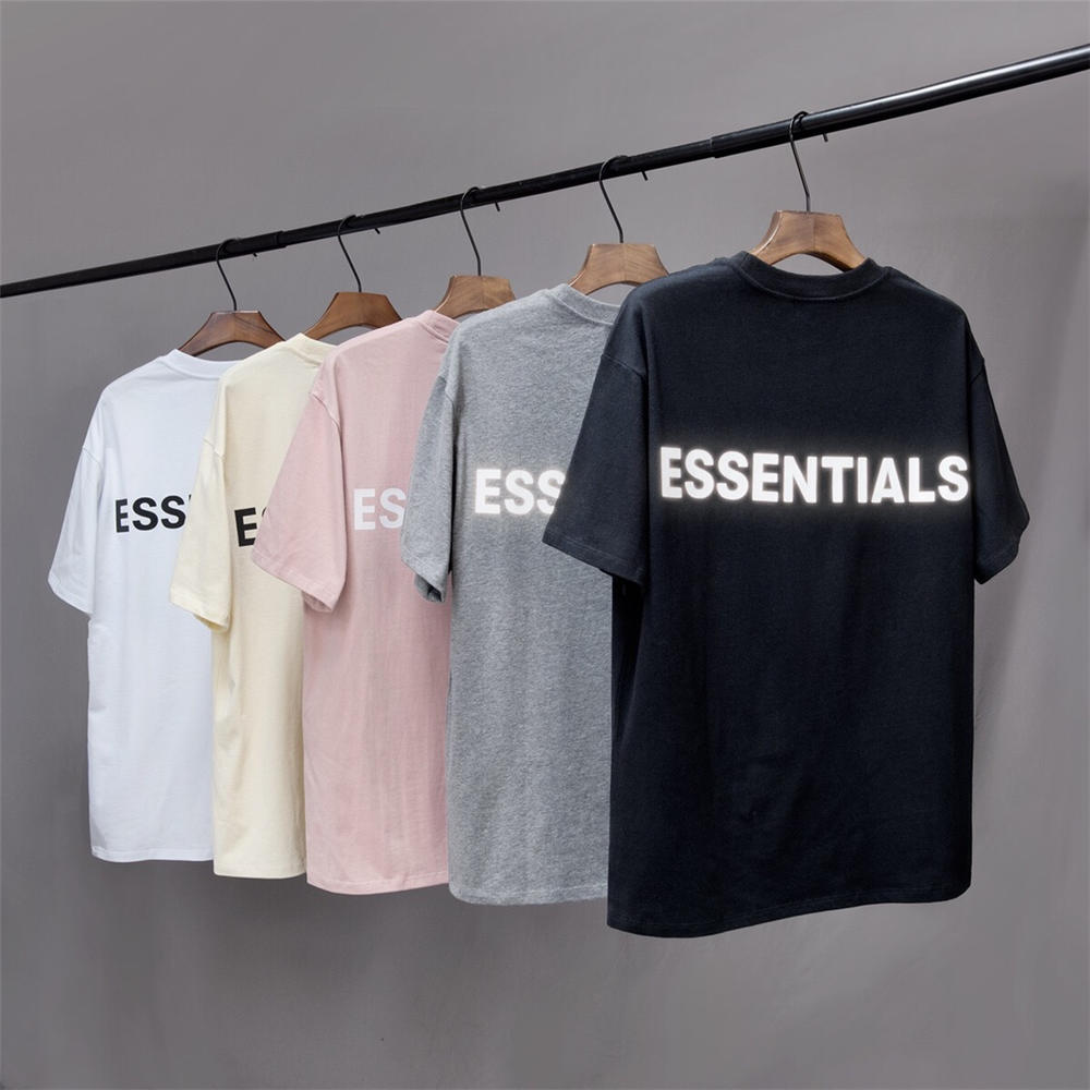 FOG essentials 3m reflective t-shirt black/grey/pink/cream/white - Click Image to Close