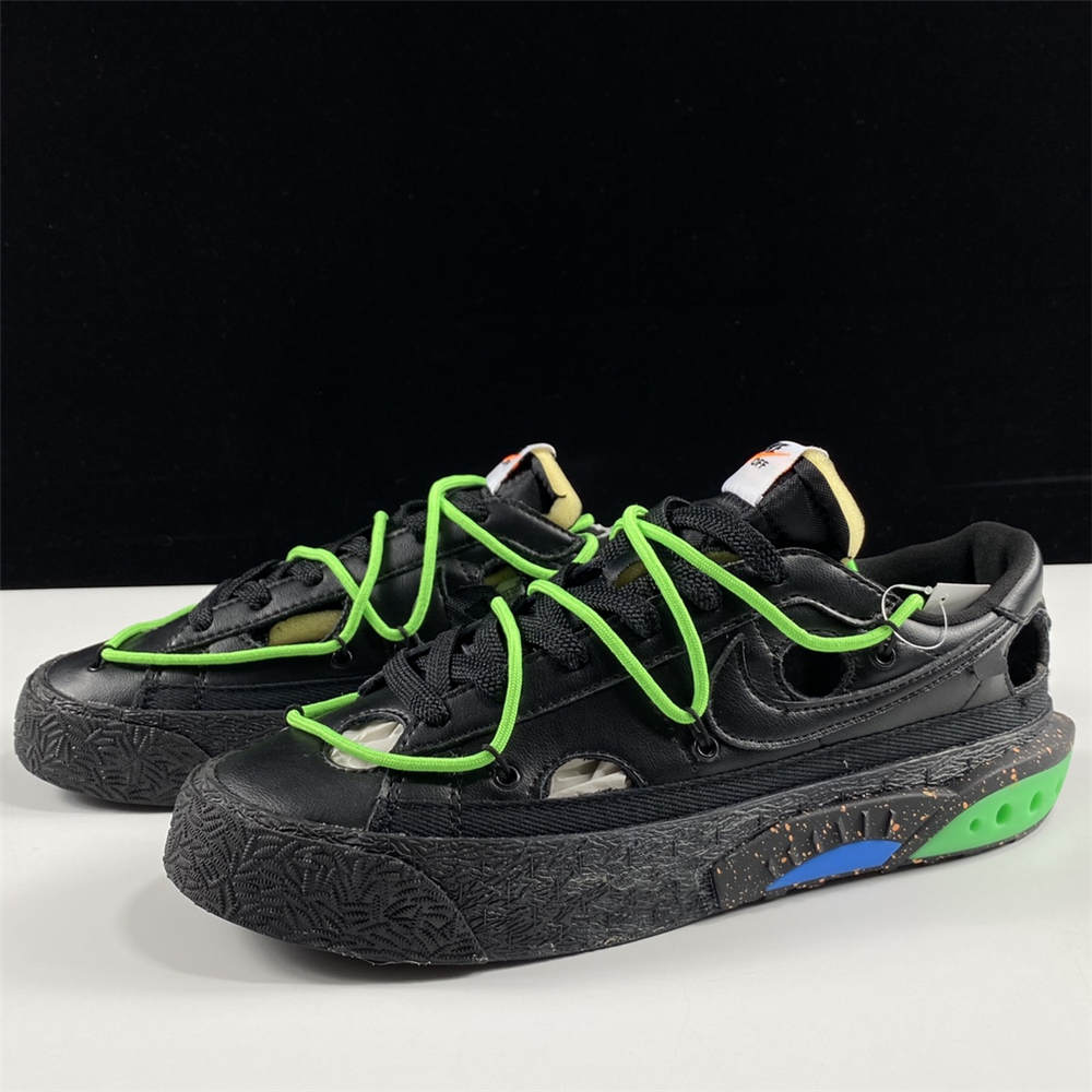 Nike Blazer Low x Off-White Black Green - Click Image to Close