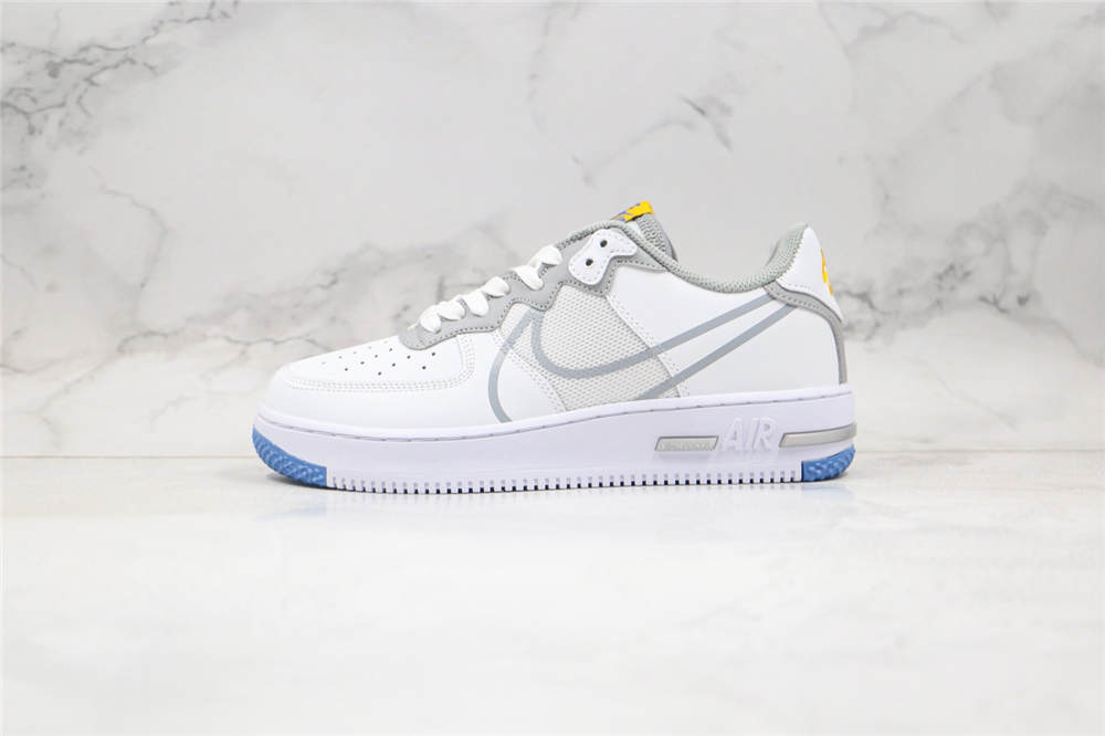 Nike Air Force 1 React Light Smoke Grey - Click Image to Close