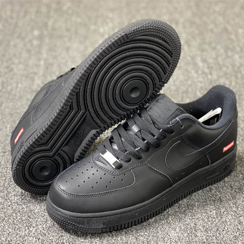 Nike Air Force 1 Low Supreme Black - Click Image to Close