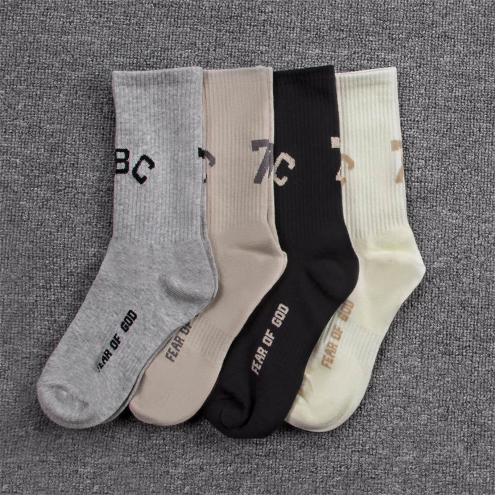 FOG main line ABC letters long cotton socks - Click Image to Close