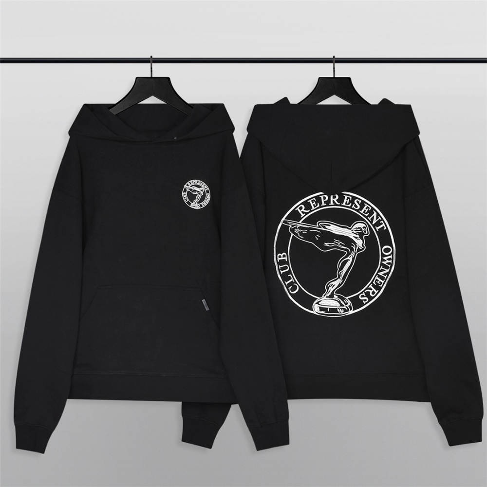 FOG REPRESENT Flying Goddess hoodie black - Click Image to Close