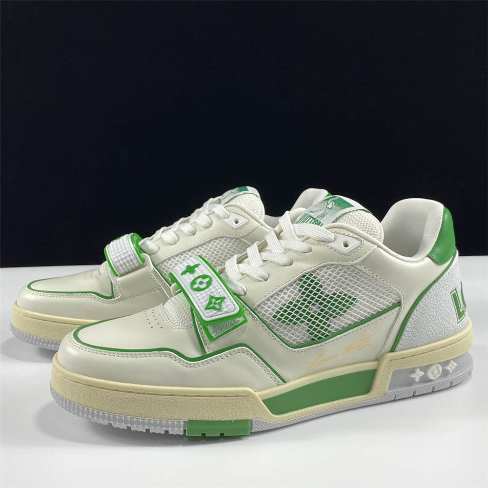 Louis Vuitton Trainer Green Mesh - Click Image to Close