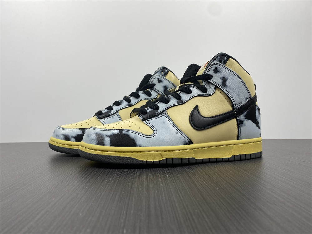 Nike Dunk High 1985 Black Acid Wash - Click Image to Close