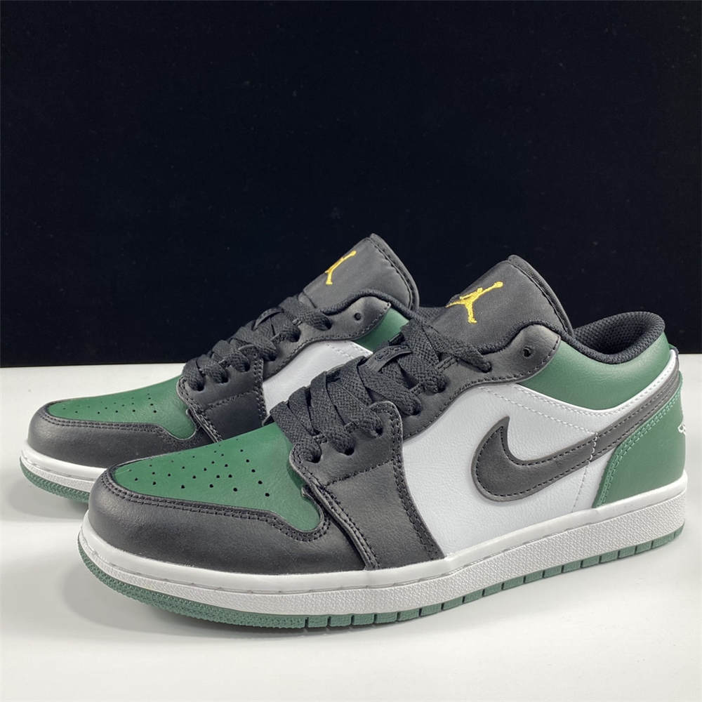 Jordan 1 Low Green Toe - Click Image to Close