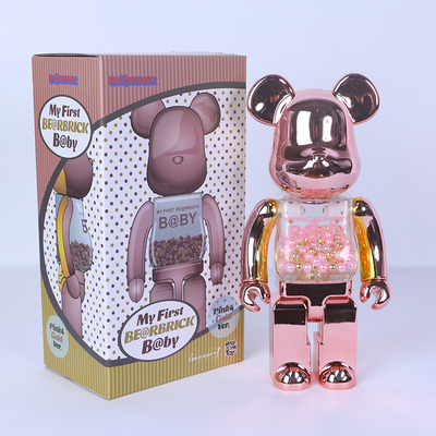 Bearbrick My First Baby Pink/Gold 400% 28cm