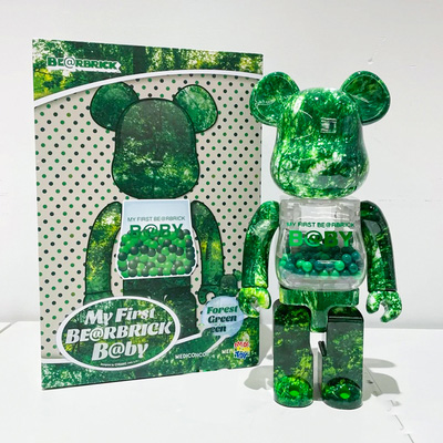 Bearbrick My First Baby Forest Green 400% 28cm