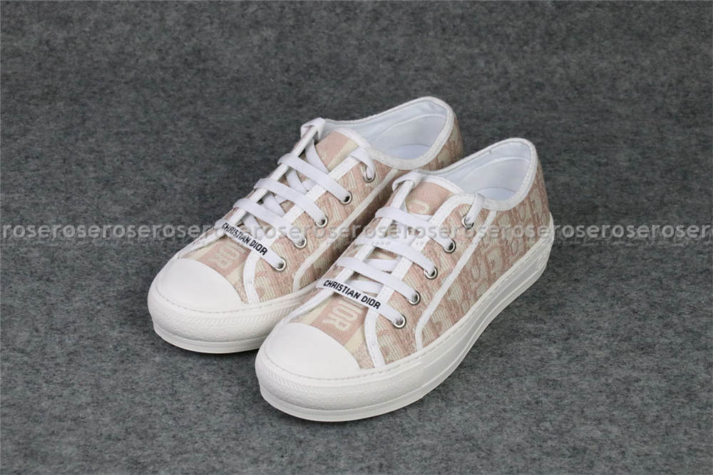 Dior Logo Rubber Sole Casual Style Low-Top Sneakers