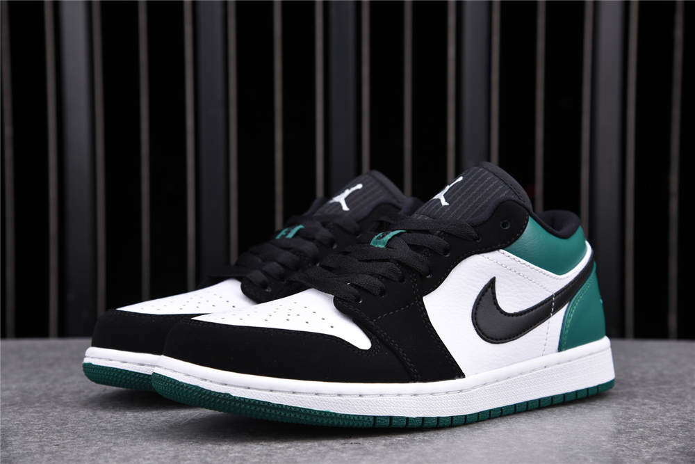 Jordan 1 Low White Black Mystic Green