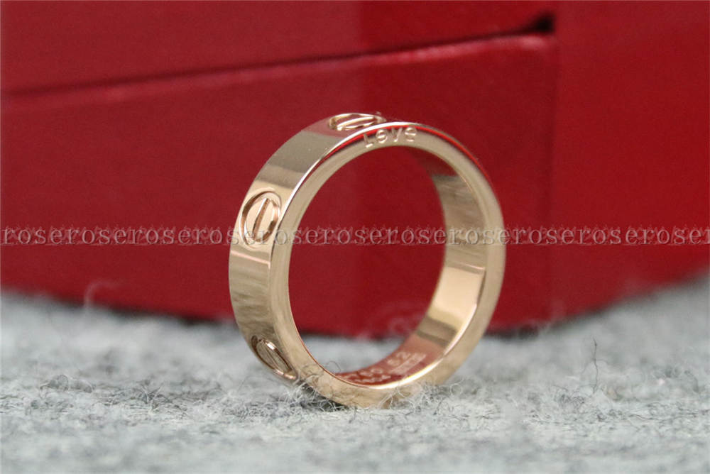 CARTIER ROSE GOLD PLAIN LOVE RING (LEAVE THE NOTE ABOUT THE SIZE PLS)