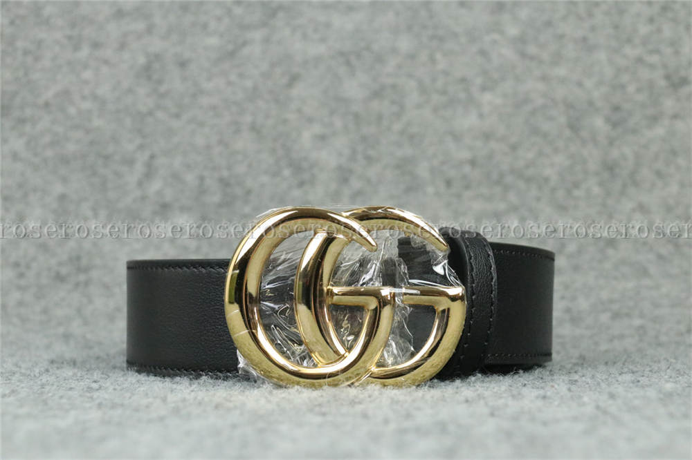 Gucci Double G Leather Belt Antique Brass Buckle 1 Width Black 414516 (CNFIRMT THE SIZE WITH SERVICE PLS)