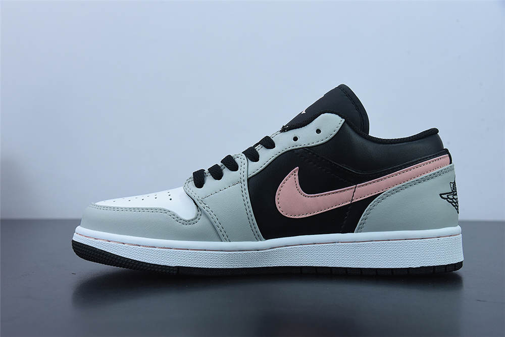 Jordan 1 Low Black Grey Pink - Click Image to Close