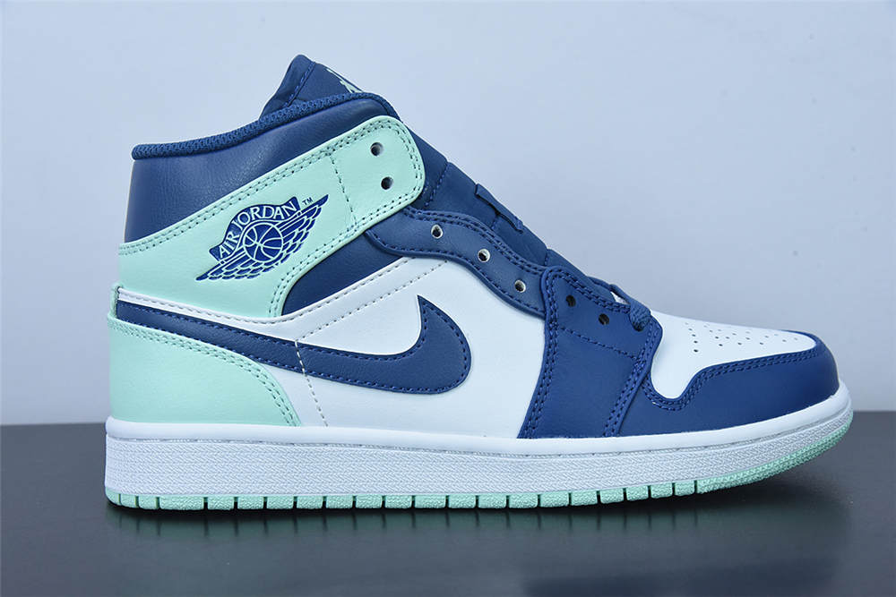 Jordan 1 Mid Mystic Navy Mint Foam [2022060828] - $130.00 : Rose Kicks ...