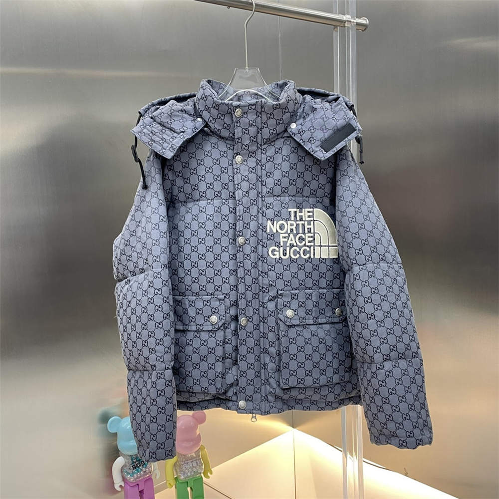Gucci x The North Face Down Jacket Grey