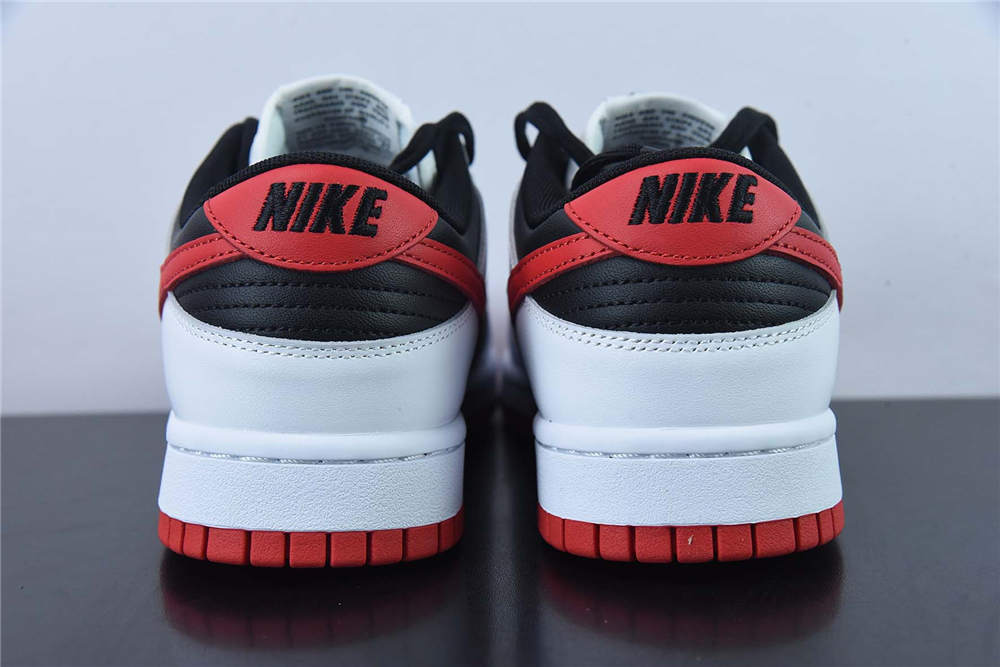 Nike Dunk Low White Black Red