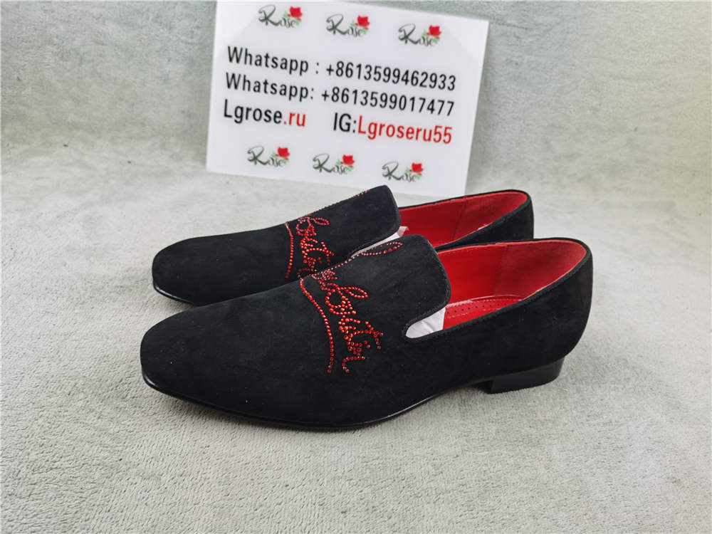 CL shoe black red