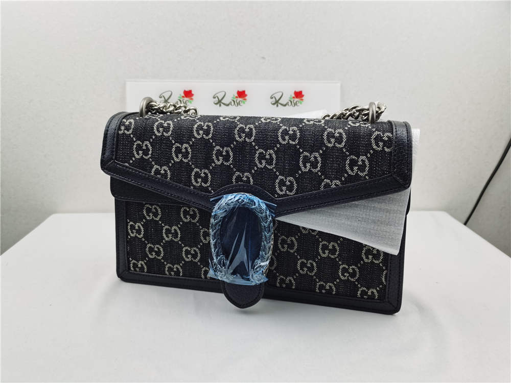 Gucci Dionysus GG Small Black Bag Size 28cm