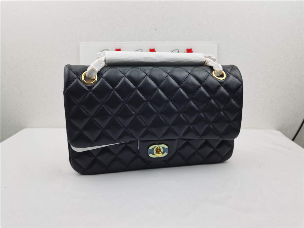 Chanel Black Quilted Lambskin Medium Classic Double Flap Bag,New Products : Rose Kicks, Rose Kicks