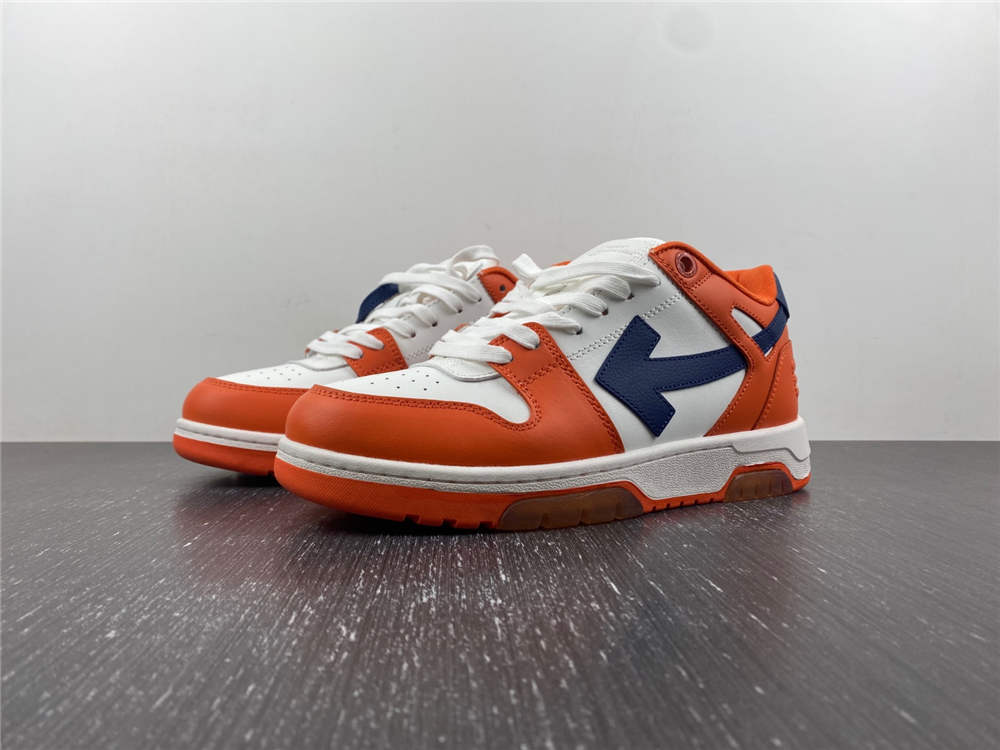 Off-White Out Of Office Leather orange white