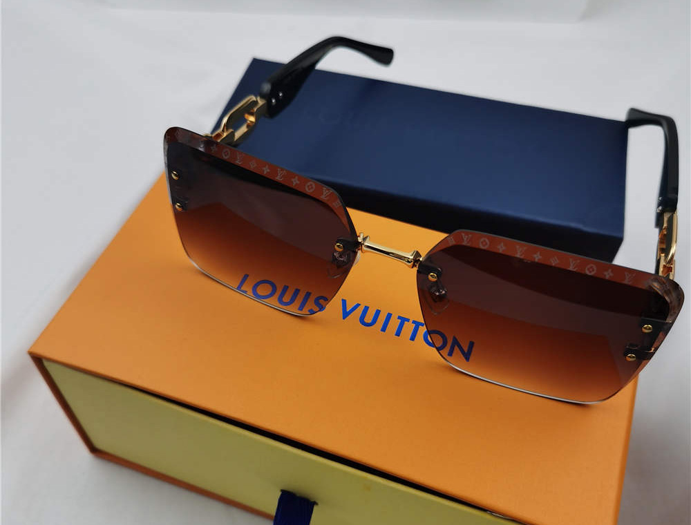 LV Moon Metal Square Sunglasses